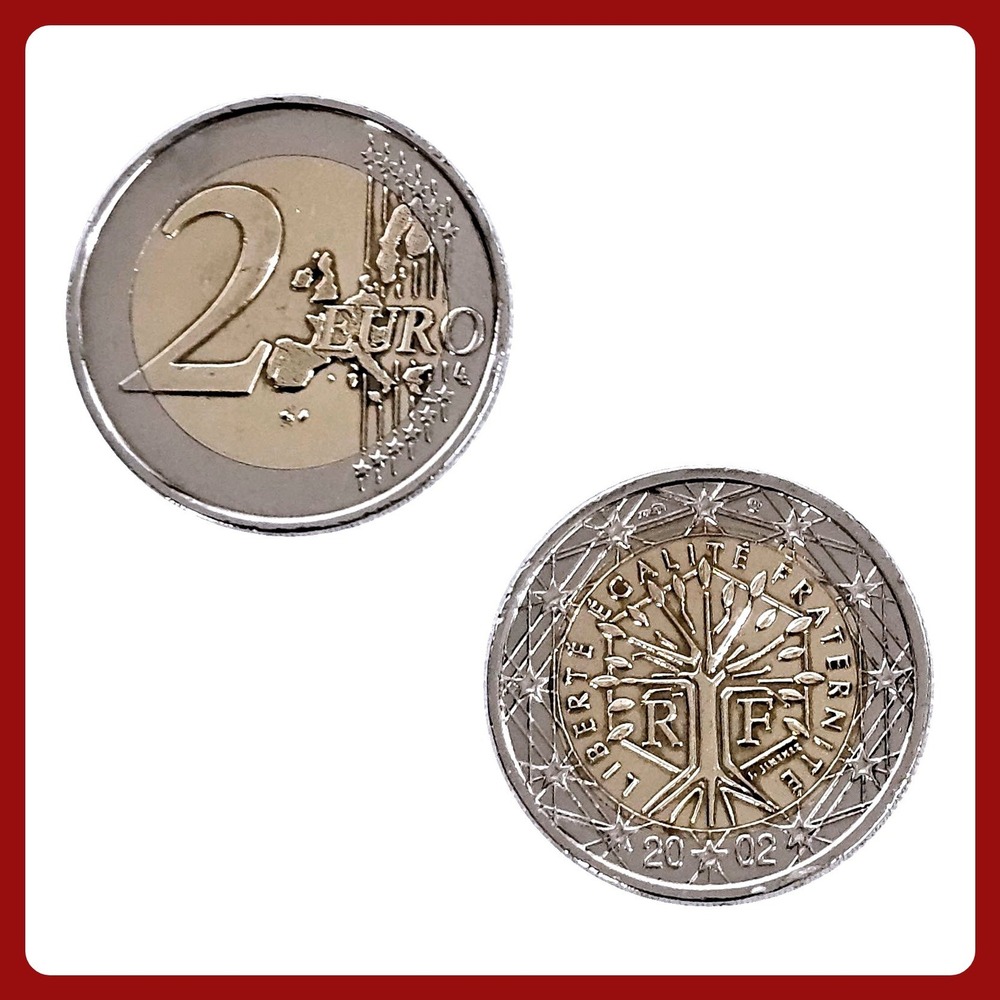 France 2 Euro‎ 2002 Tree of Life Bi-Metallic Coin